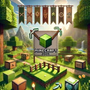 minecraft (2009) game icons banners