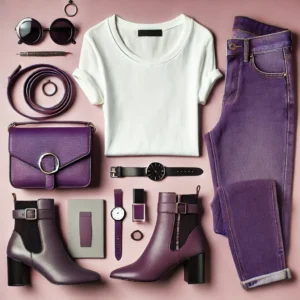 purple jeans