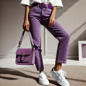 purple jeans